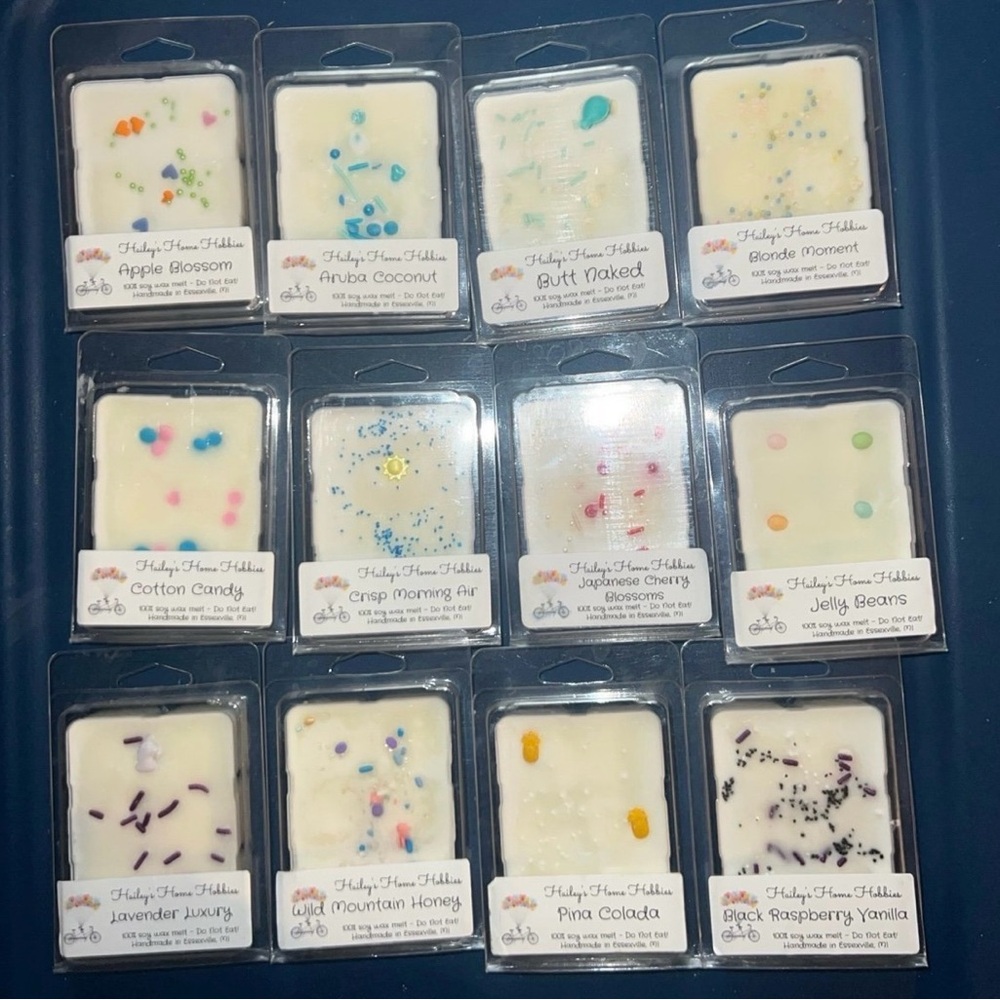 Soy wax melts summertime scents